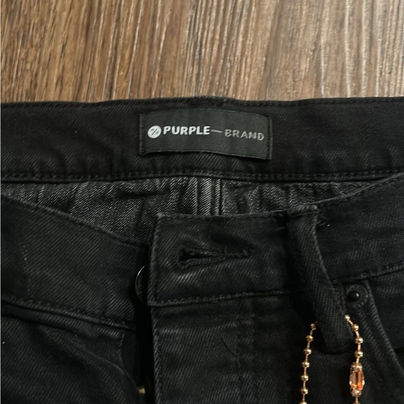 Purple Brand Black Paint-Splatter Jeans